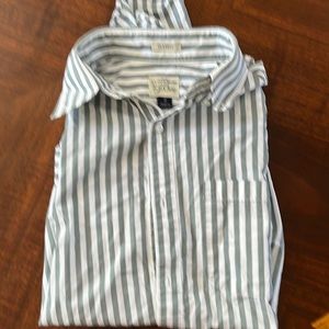 Short sleeve striped Jcrew button down
